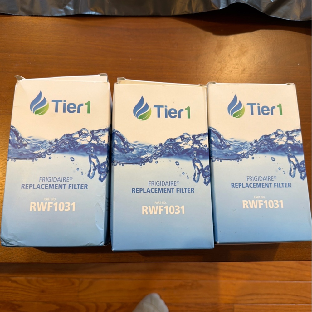 Tier1 Refrigerator Replacement Filter 3 Pack RWTF1031 - new Sealed